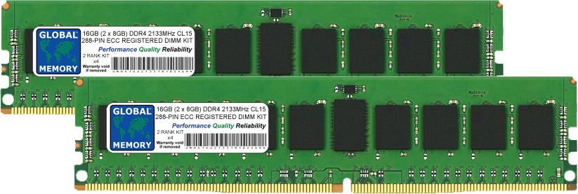 16GB (2 x 8GB) DDR4 2133MHz PC4-17000 288-PIN ECC REGISTERED DIMM (RDIMM) MEMORY RAM KIT FOR LENOVO SERVERS/WORKSTATIONS (2 RANK KIT CHIPKILL)